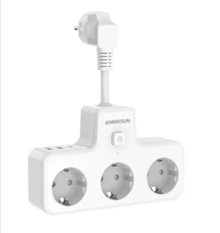 مقبس شحن سريع من النوع C، ومحول قابس كهربائي 250 فولت 16 أمبير