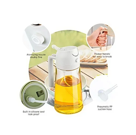 زجاجة موزع زيت 2 في 1