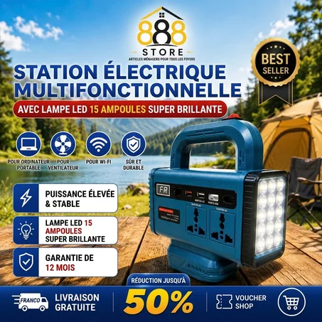 Convertisseur Onduleur de Puissance Multifonctionnel 150W : Votre Source d'Énergie Portable Indispensable (batterie incluse )
