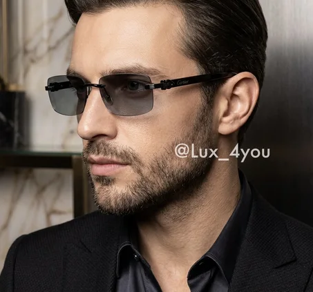 Luxury Silver-Finish Rectangular Optical Frames (copy) (copy)