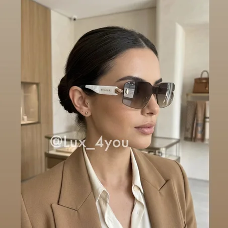 Luxury -Finish Rectangular Optical femmes (Blg)