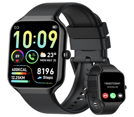 Smart Watch for Men Women Answer/Make Calls, 1.96" HD Fitness Watch with Heart Rate Monitor Sleep Monitor, 113+ Sports Activity Trackers with Step...