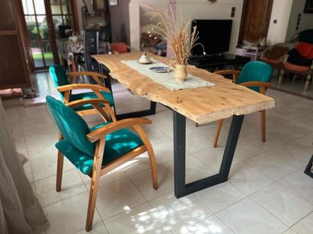 Edge dining table - U legs "Collection Bab Mansour"