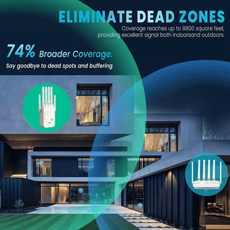 DeadZone Killer™ — Wi-Fi potente sin cortes en toda la casa