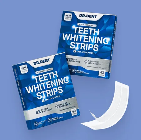 DR DENT :Tiras blanqueadoras de dientes premium (42 tiras)