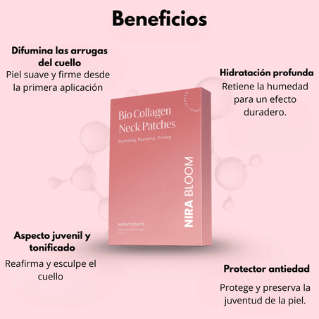 Mascarilla Coreana de Biocolágeno para el Cuello: Un cuello de aspecto más joven desde el primer uso (10 máscaras)