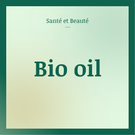 Bio oil
