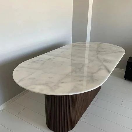 table manger en marbre ibiza