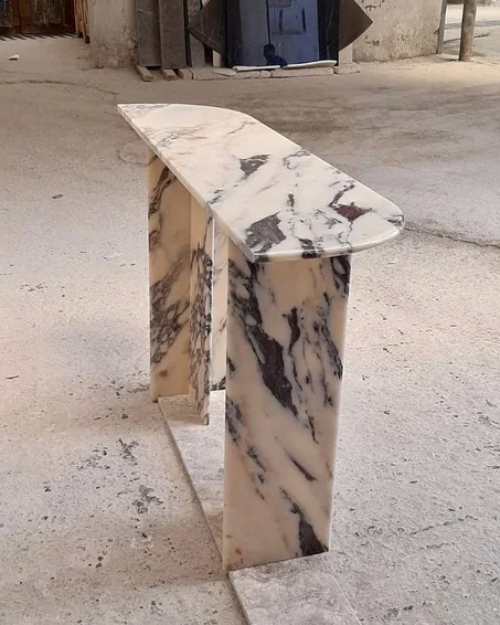 cosole marbre calacata