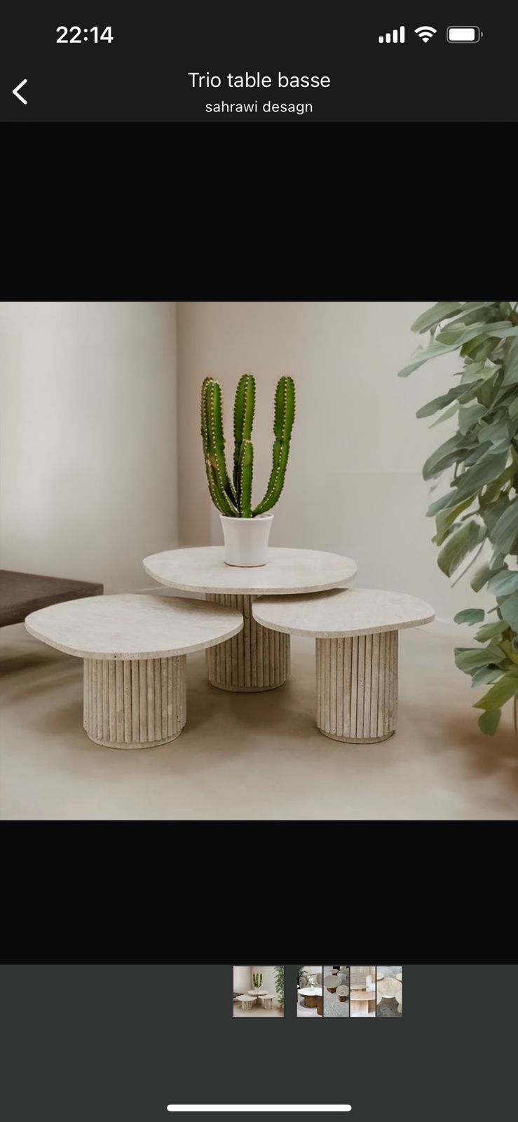 trio table basse