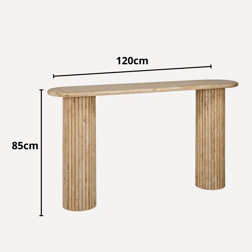 consol bardage travertin