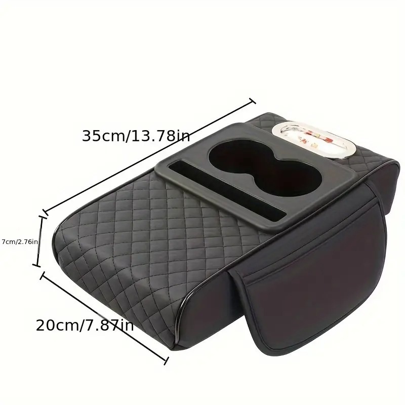 مسند يد مع حامل اكواب لون اسود