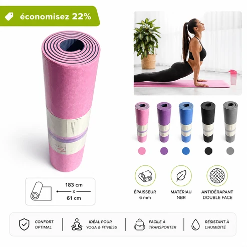 Yoga & Fitness Mat – Tapis de Sport