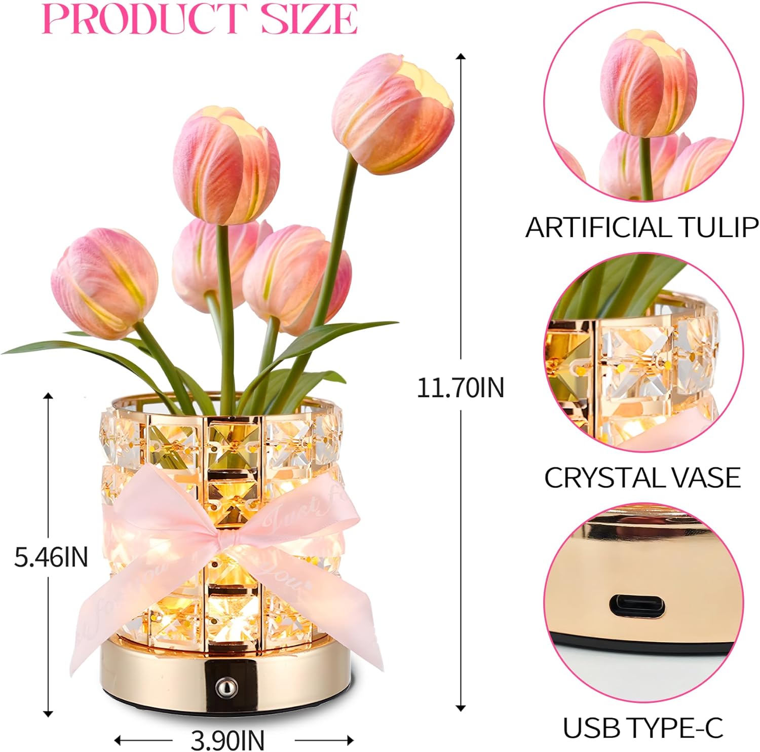 Enchanting Tulip Night Light – Top Christmas Gifts for Teen Girls