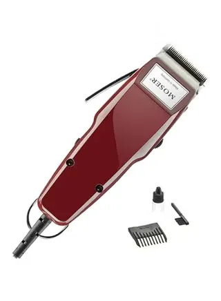 ماكينة حلاقة رجالي موزر الألمانية الاحترافية لقص الشعر والذقن – قوة عالية، دقة ألمانية، تصميم Red/Silver، حلاقة ناعمة بدون تهيّج، مناسبة للمحترفين وللاستخدام اليومي، ماكينة شعر كهربائية بقبضة