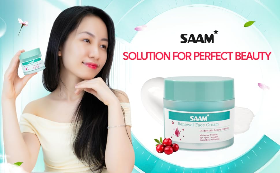SAAM كريم تجديد الوجه – مرطب للوجه بنشاط مضاعف
