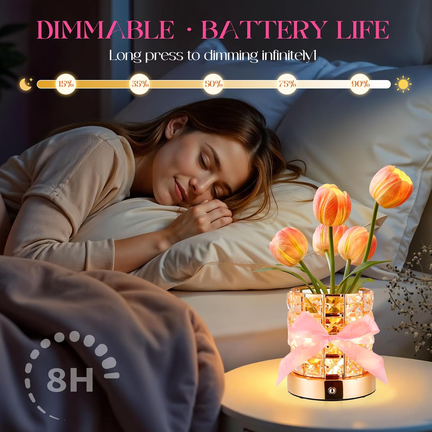 Enchanting Tulip Night Light – Top Christmas Gifts for Teen Girls