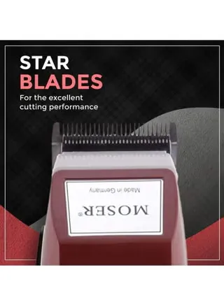 ماكينة حلاقة رجالي موزر الألمانية الاحترافية لقص الشعر والذقن – قوة عالية، دقة ألمانية، تصميم Red/Silver، حلاقة ناعمة بدون تهيّج، مناسبة للمحترفين وللاستخدام اليومي، ماكينة شعر كهربائية بقبضة