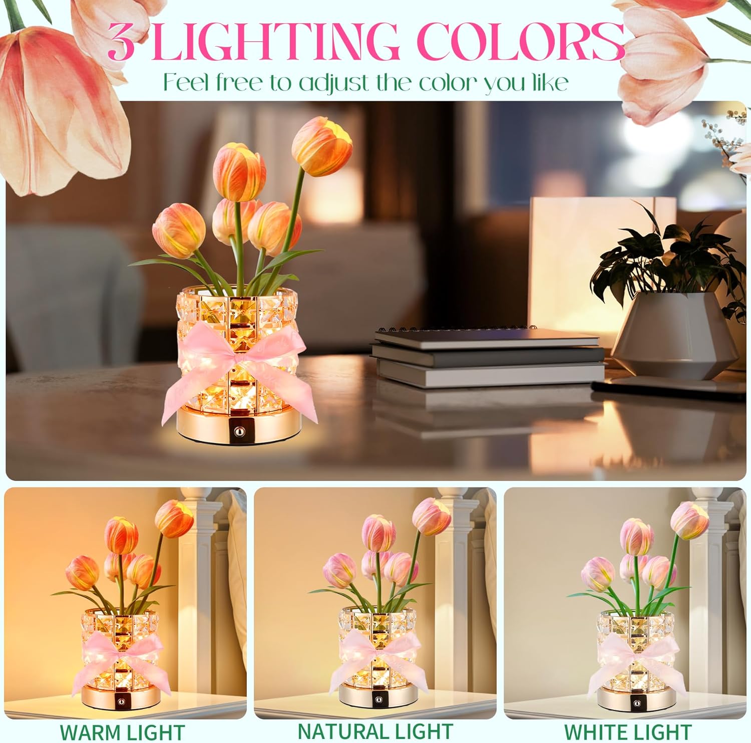 Enchanting Tulip Night Light – Top Christmas Gifts for Teen Girls