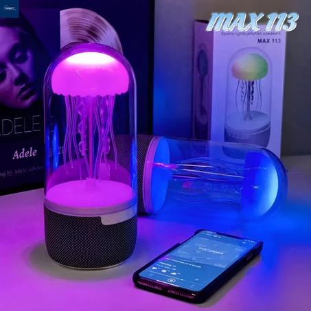 مكبر صوت قنديل البحر مع أضواء LED متغيرة – مكبر صوت ومصباح مزاج في جهاز واحد