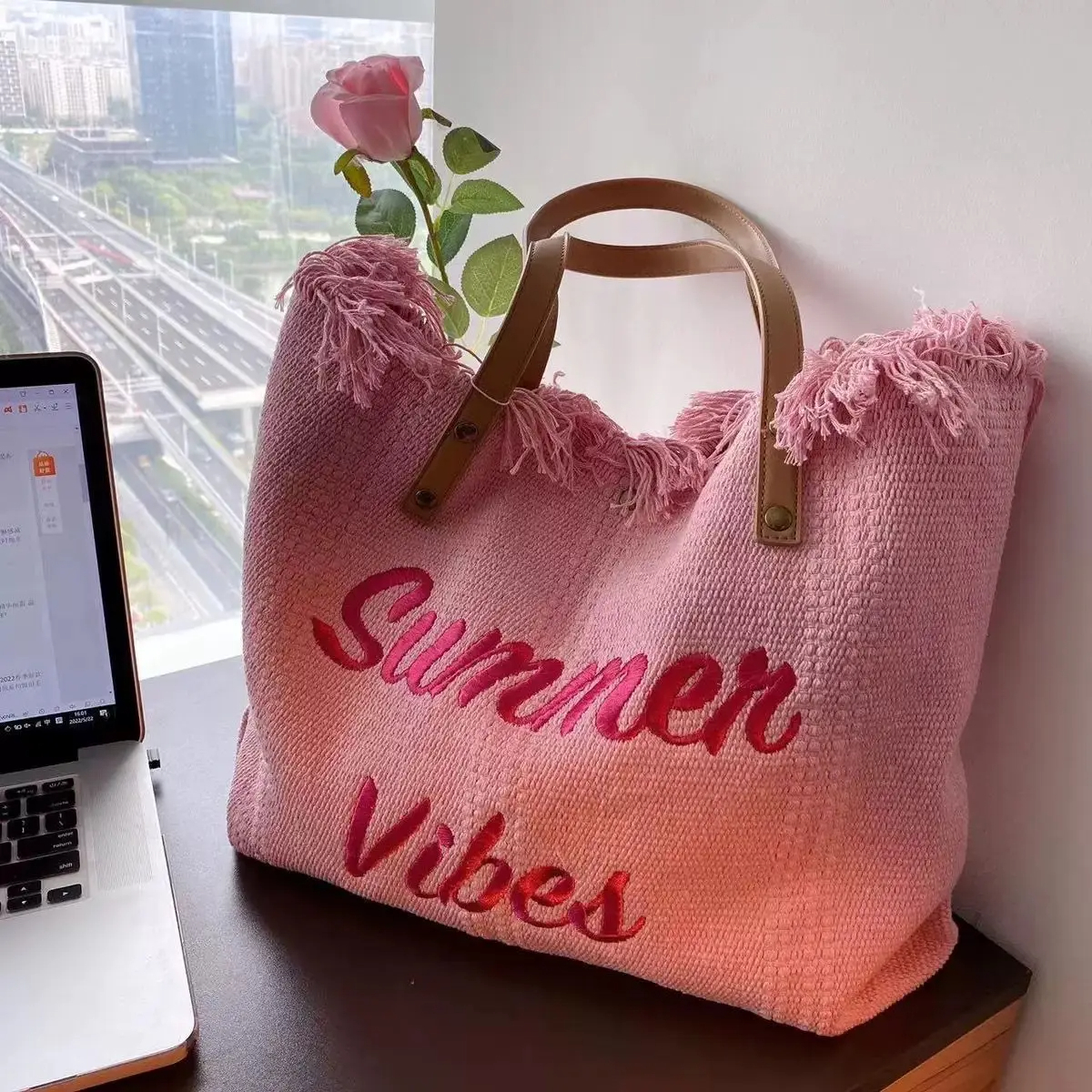 🌞 Sac Cabas Oversize « Summer Vibes »