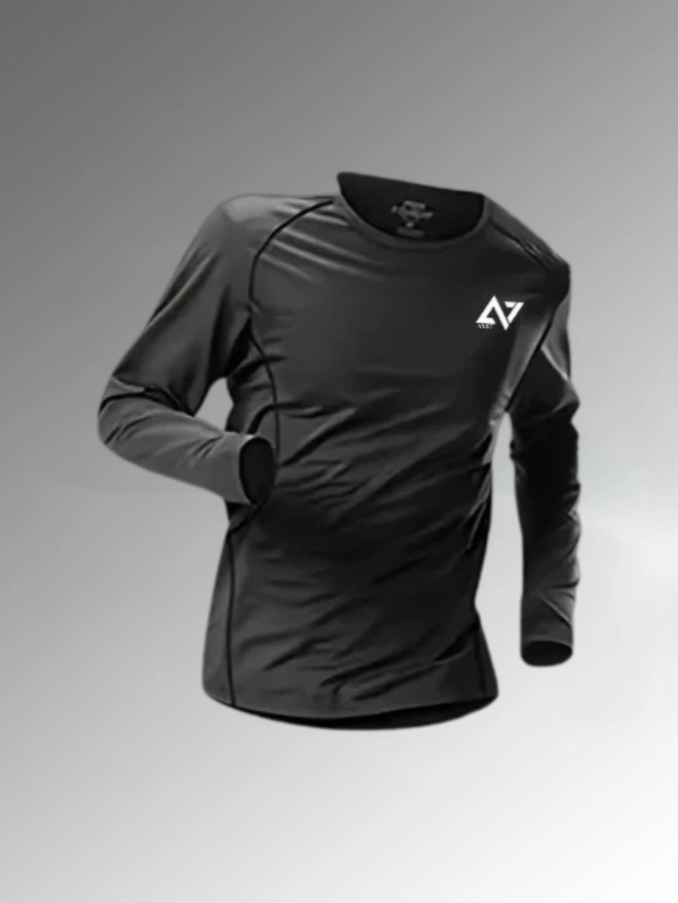 Ensemble de Sport Homme 3 Pièces (T-shirt à manches longues  + Débardeur à Capuche + Short 2 en 1)