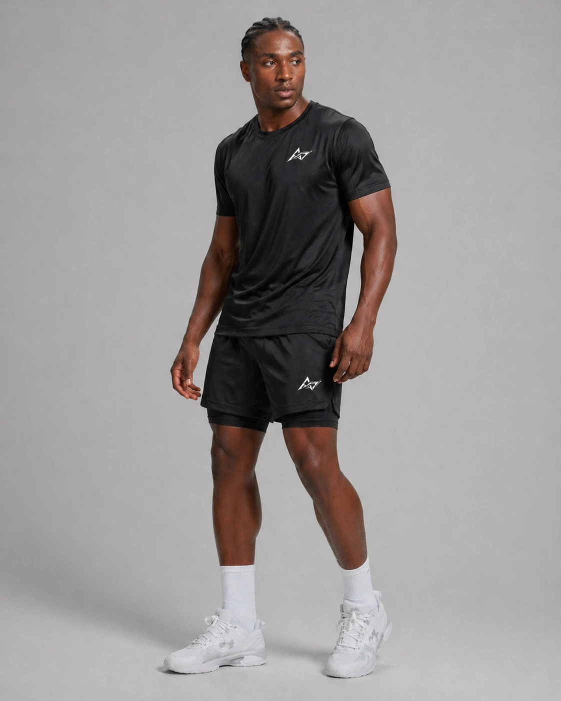 PACK 3 PIECES -  TSHIRT+CAPUCH+SHORT 2 IN 1