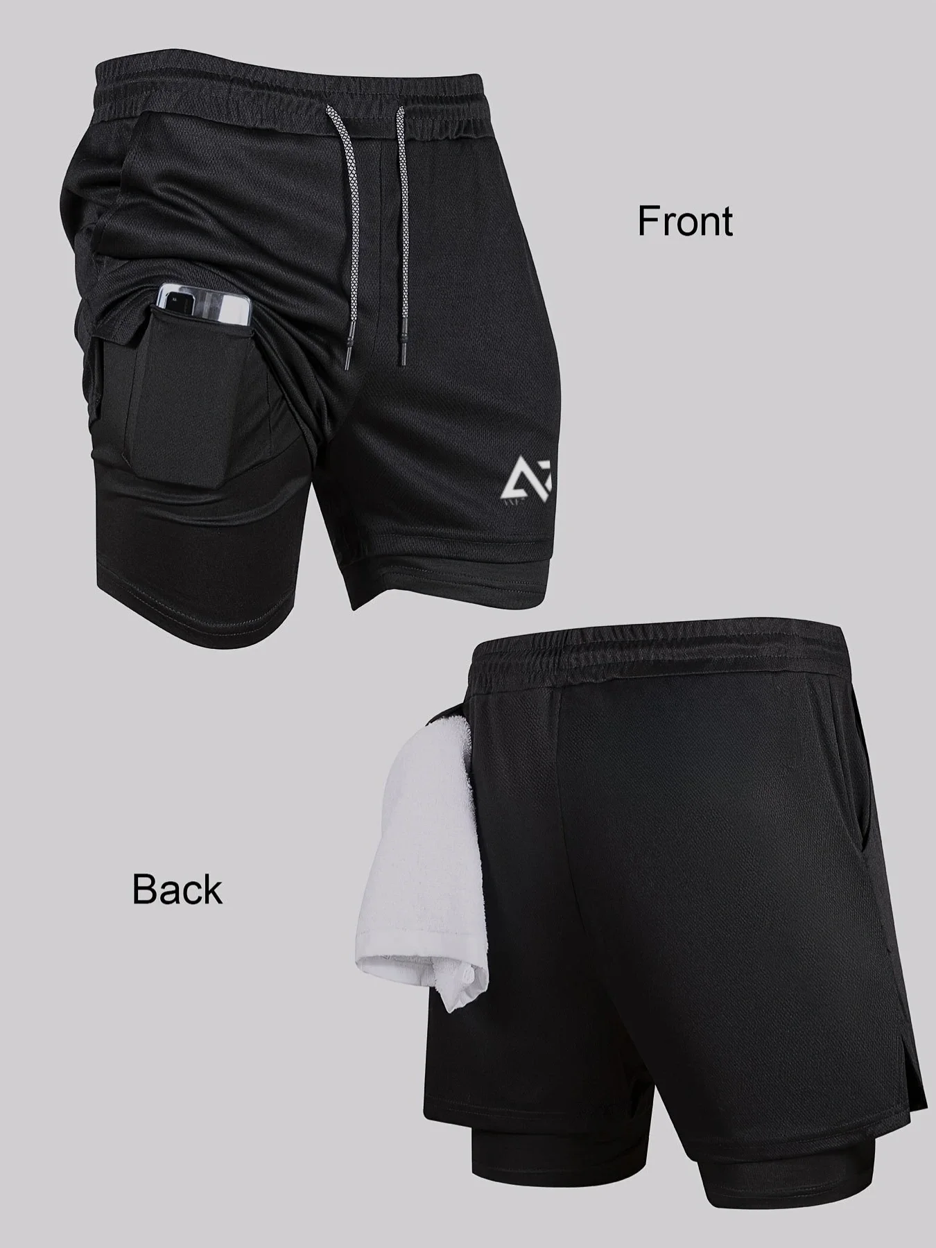 ENSEMBLE DE SPORT (Débardeur à Capuche et short 2 en 1)