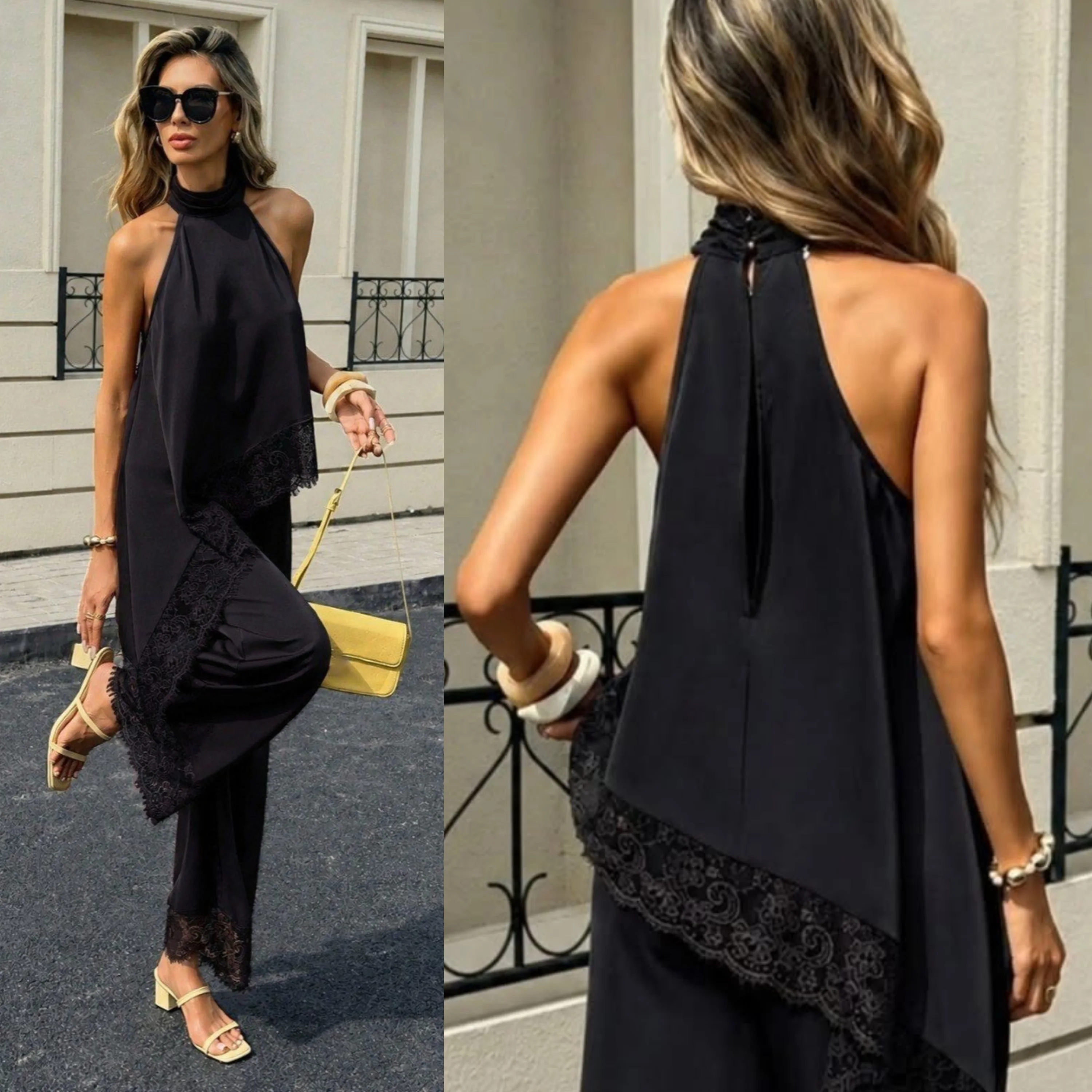 Ensemble Chic En Satin Italien