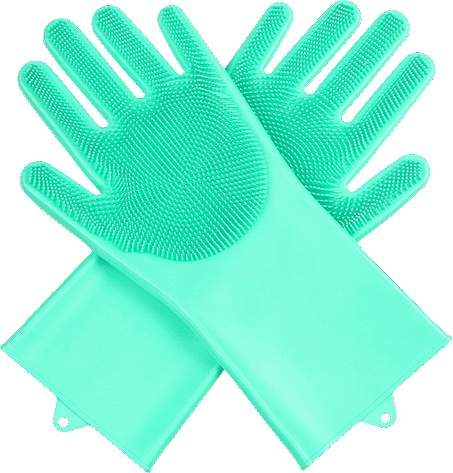 قفاز واقي لليدين لغسل الاواني و الخضار و الفواكه