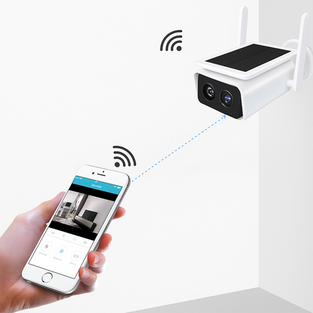 كاميرا مراقبة تعمل بالطاقة الشمسية