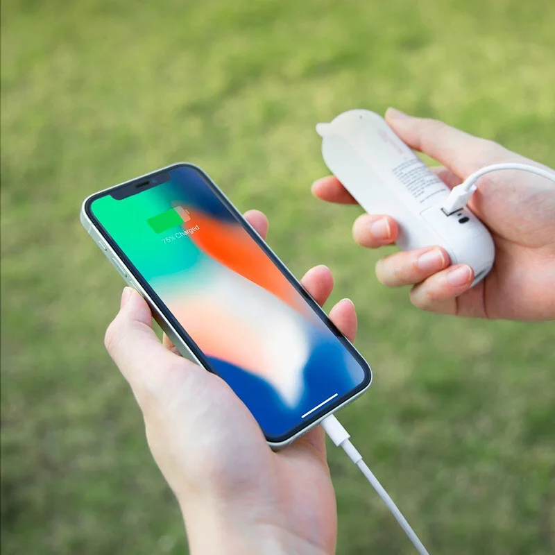 مروحة جيب صغيرة قابلة لاعادة الشحن تعمل بالبطارية و تدعم الشحن الهاتف 😍