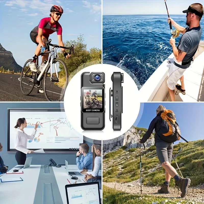 كاميرا فعلية قابلة للارتداء بدقة 1080P FHD