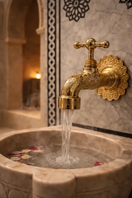 Robinets Traditionnels en Laiton Doré