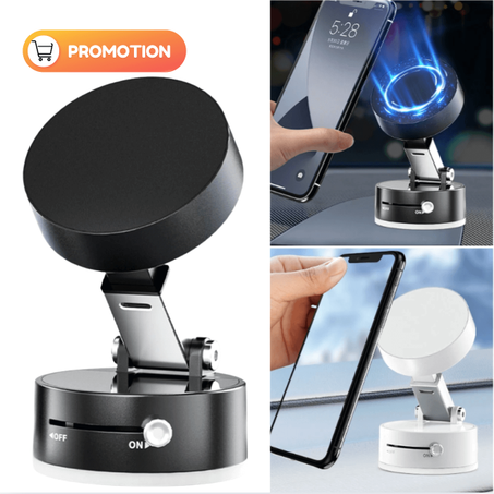 حامل هاتف مغناطيسي قابل للتمدد والطي محمول بتقنية التفريغ الهوائي