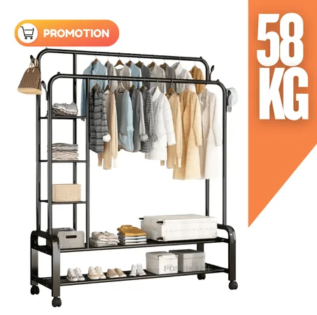 علاقة الملابس الحجم الكبير المتعدد الوظائف