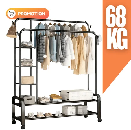 علاقة الملابس الحجم الكبير المتعدد الوظائف