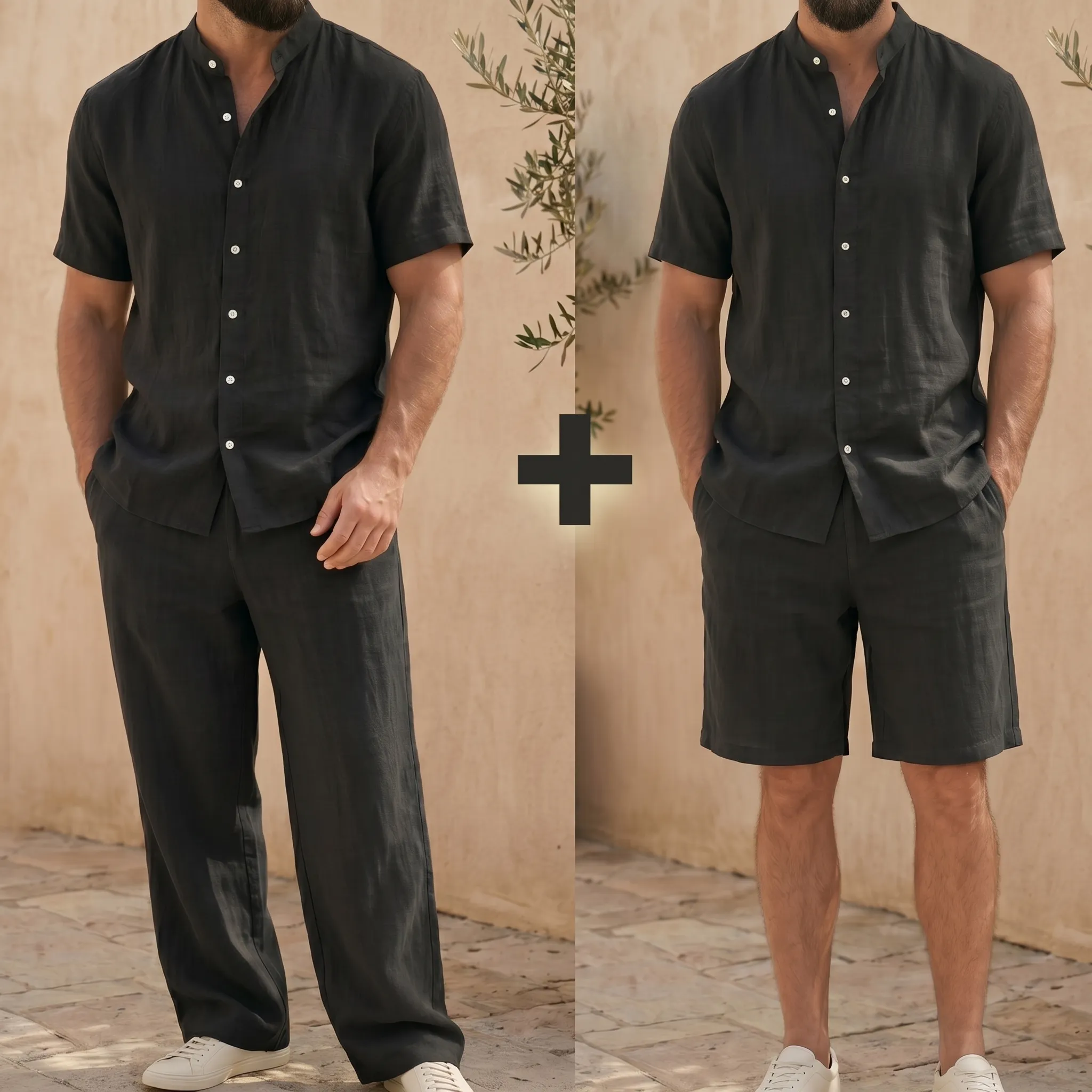 باك 3 قطع: قميص+سروال+شورط