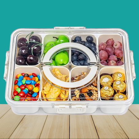 صندوق تخزين الطعام متعدد الأقسام