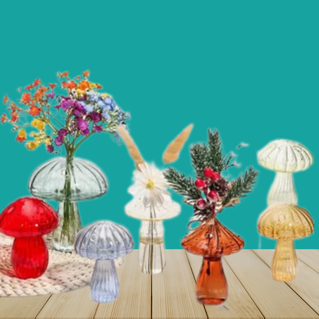 مزهريات الفطر الصغيرة