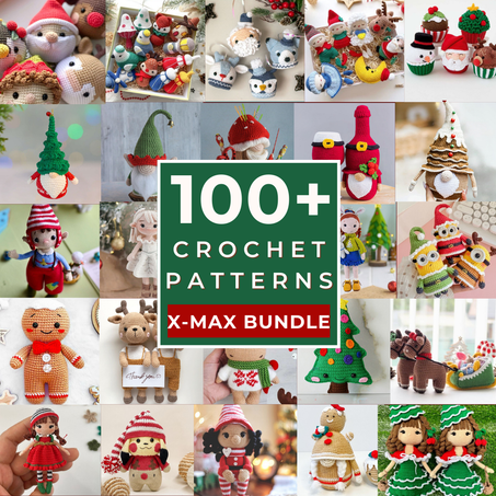 X-max Bundle : +100 Amigurumi crochet patterns