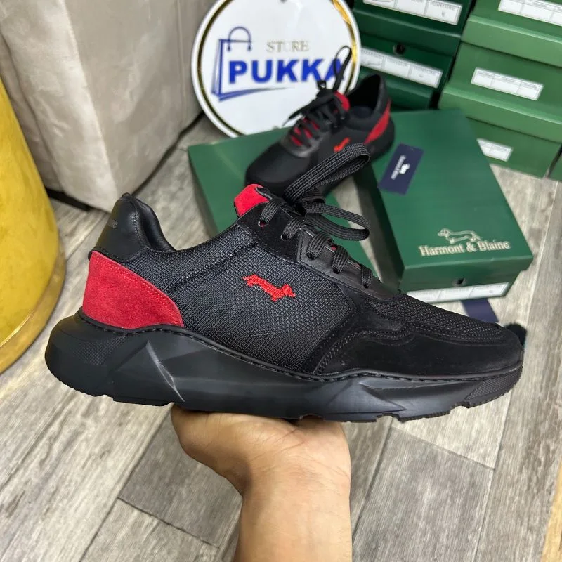 BASQUET EVA HB 25 NOIRE ROUGE