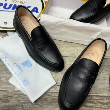 MOCASSIN EDOUARD NOIRE CUIR