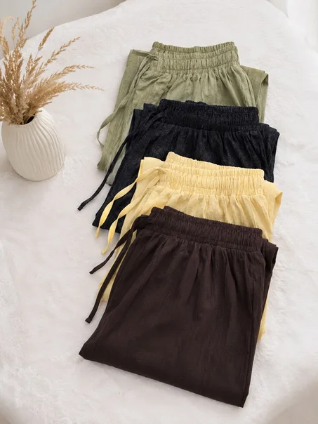 4 Pantalons Lin – 4 Couleurs