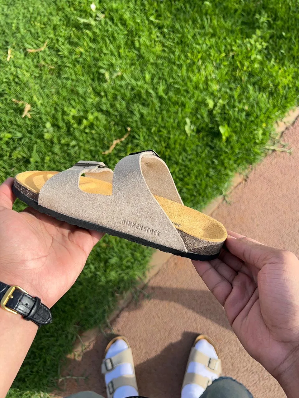 arizona birkenstock couleur taupe