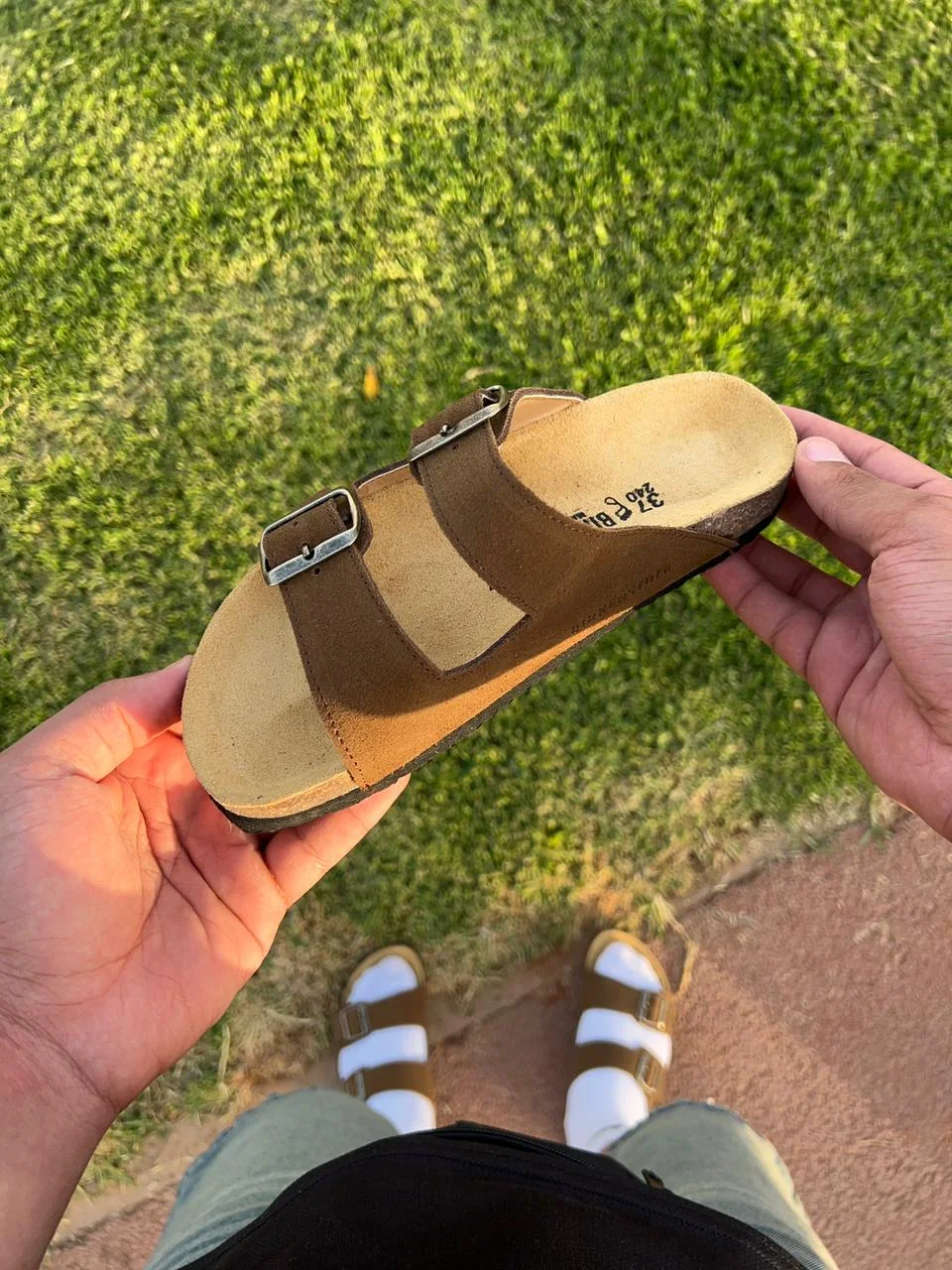 sandal arizona birkenstock camel