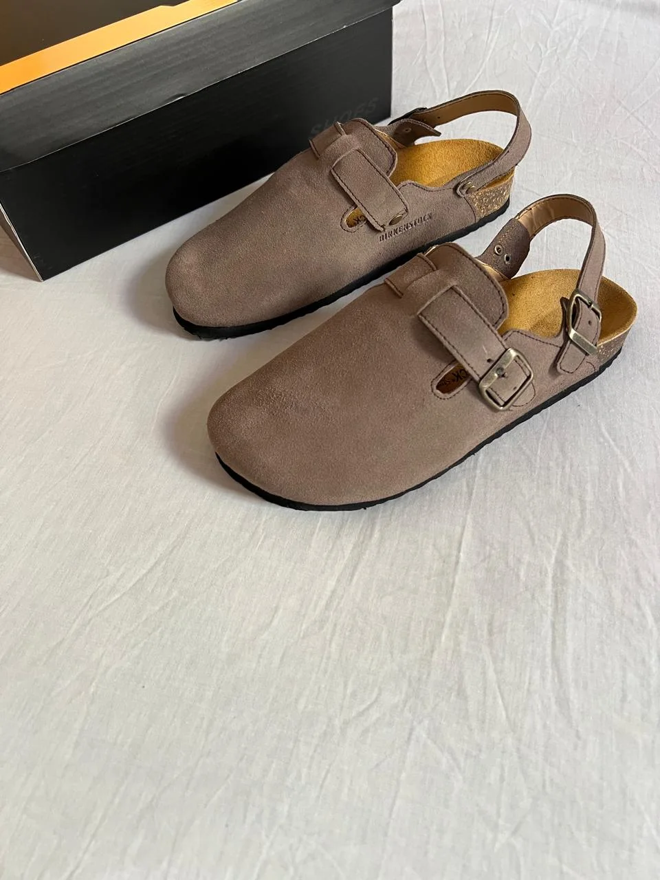 tokyo birkenstoks taupe