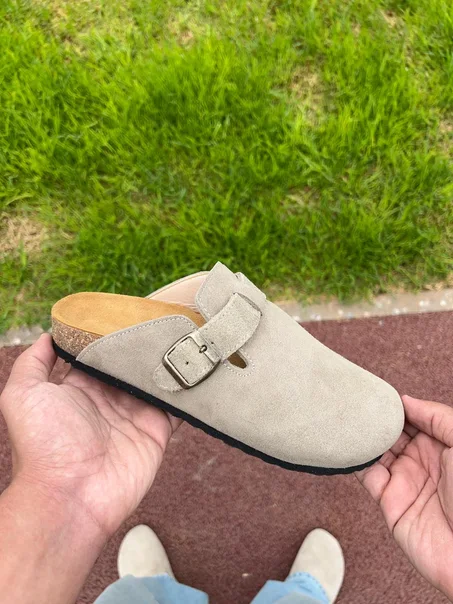 sabot birkenstock boston beige taupe