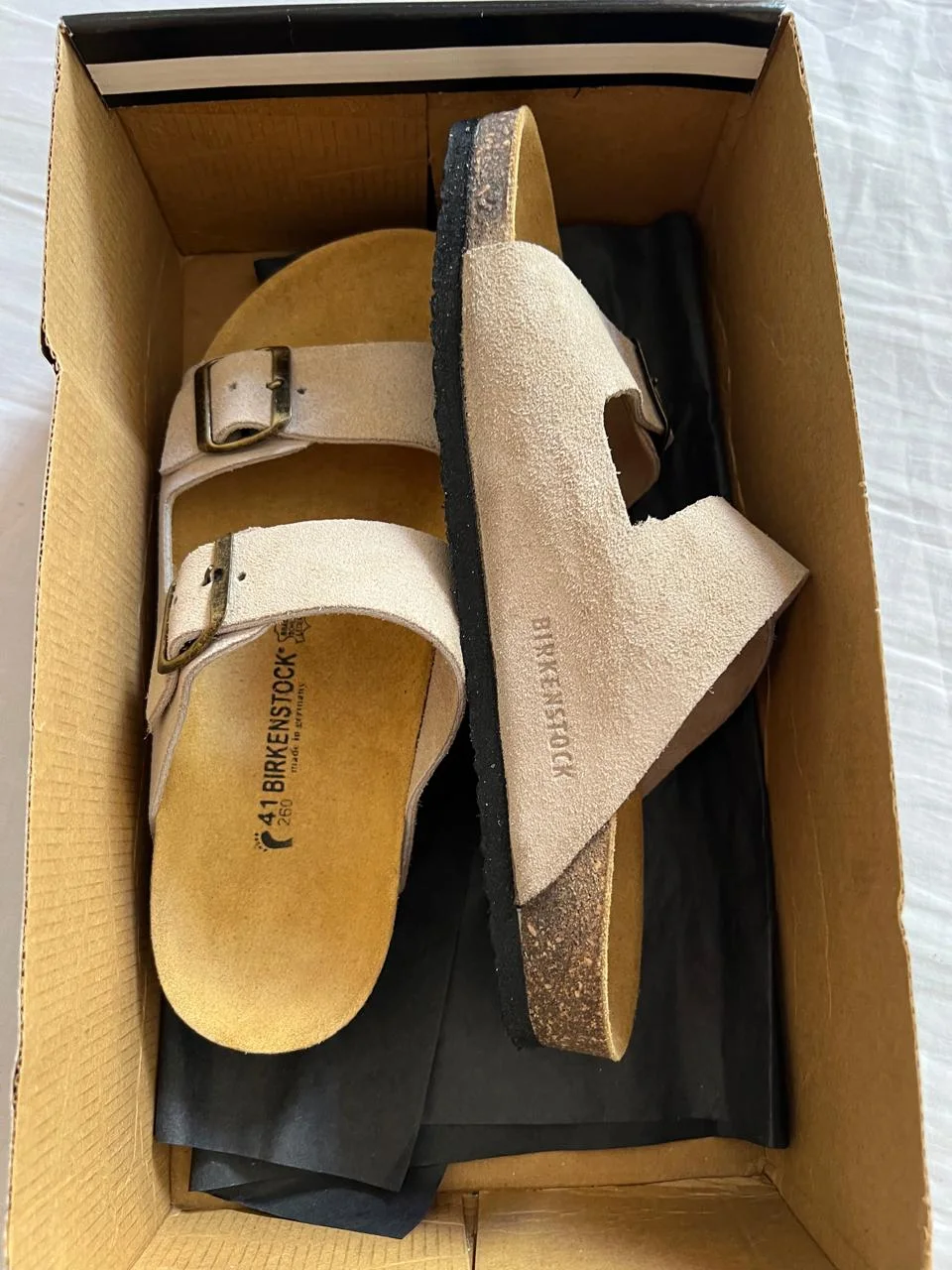 arizona birkenstock couleur taupe