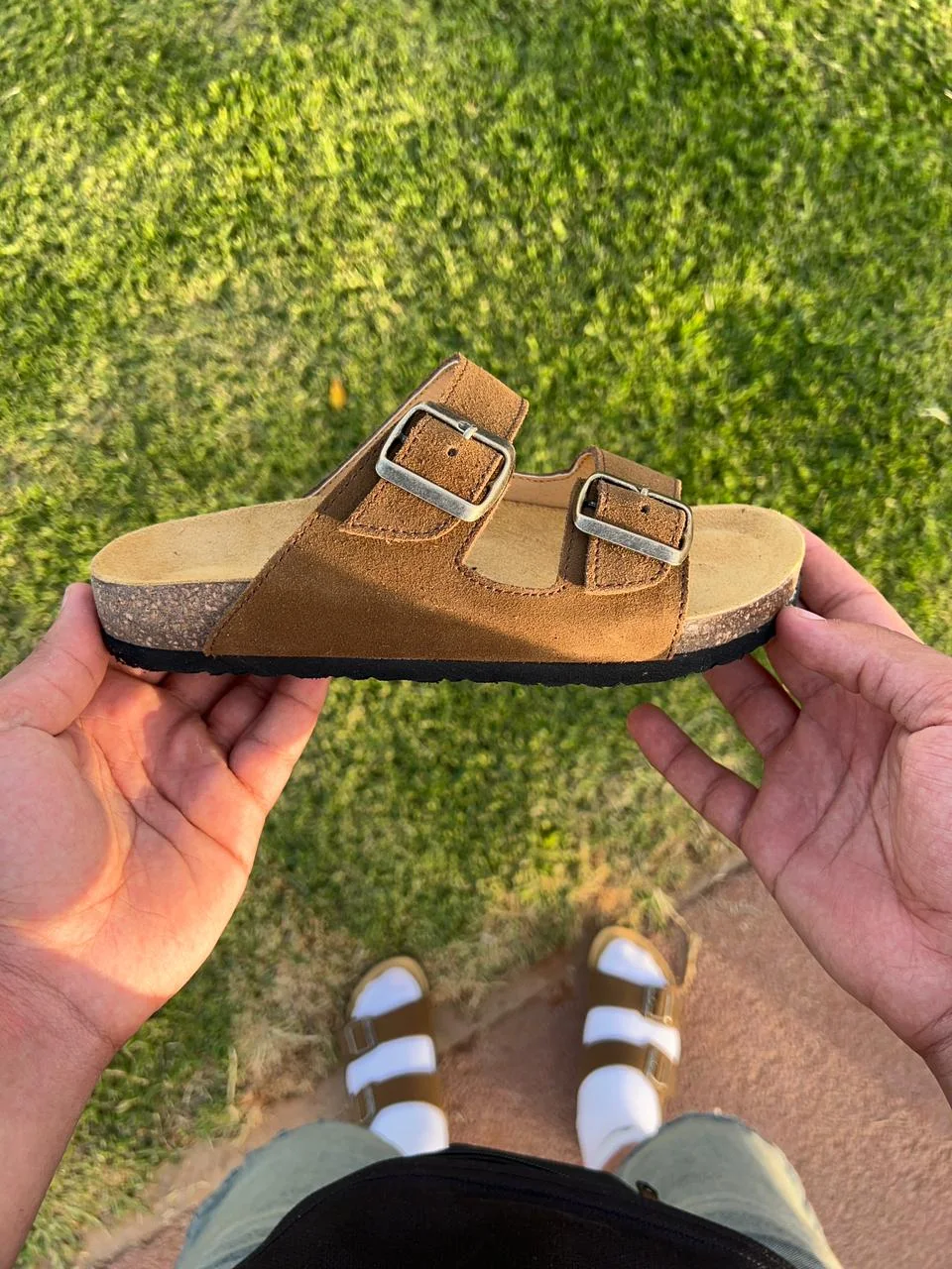pack 2 sandal beige/camel